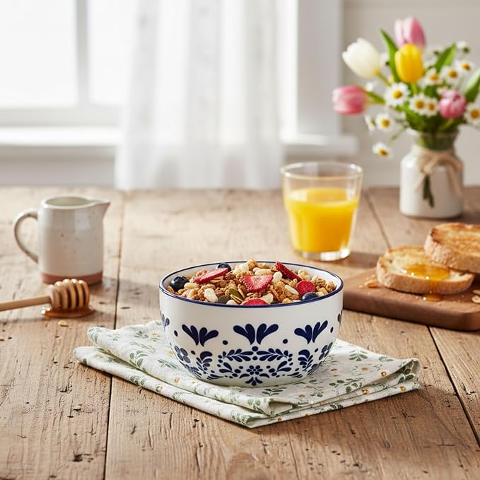10 Strawberry Street Talavera Dinnerware, Set of 6 (5.5" Cereal Bowl)