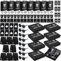 Mimorou 88 Pcs Groomsmen Proposal Gifts - Shot Glasses, Stainless Steel Ice, Flask, Funnel, Gift Boxes, Sunglasses, Knives, Bottle Opener, Cards, Wallets for Wedding Groomsmen Present Set (Retro)