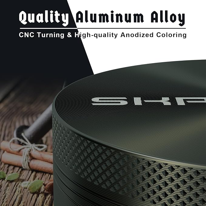Grinder, Aluminum Large 3" Spice Grinder (Black)