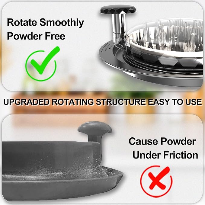 Chicken Shredder Tool Twist, 11" Heavy Duty Large Chicken Shredder with Plate, Meat Grinders Gadgets Machine, BPA Free, Strong Anti-Slip, Dishwasher Safe, Suitable for Pork Beef Chicken, Black