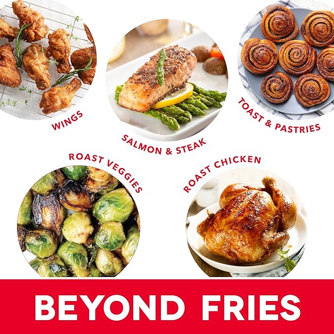 Dash 2.6QT Infrared Digital Small Air Fryer - Compact Air Fryer with Safe Ceramic Nonstick, Viewing Window, 2 Custom Presets & Auto Shake Reminder - Dishwasher Safe Parts