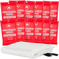 Prepared Hero Emergency Fire Blanket - 12 Pack - Fire Suppression for Kitchen, 39” x 39” Fiberglass Fire Blanket for Home