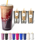 Frost Buddy Togo Buddy 30 oz Stainless Steel Vacuum Insulated Tumbler To Go Coffee Cup – Iced Coffee Sleeve, Travel Mug, Thermal Cup for Hot & Cold Drinks, Dunkin Cup (Snacktime)