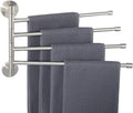 Alise Swing Out Towel Rack,Folding Hand Towel Bar 4 Bars Arm Towel Holder Towel Hanger for Bathroom Wall Mount,Space Saving Towel Rail,GK9003-LS SUS304 Stainless Steel Brushed Nickel