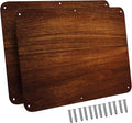 17.5inchX11.5inch Large Stainless Steel Plate for Magnets, 3M Adhesive Back, Mounting Screws, Ideal for Magnetic Shelf, Spice Holders, Colorful Magnets as a Gift. Mount Anywhere! (Timber, 2 Pack)