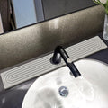 Faucet Mat For Kitchen Sink, 23.6" Diatomite Kitchen Sink Splash Guard, Super Absorbent, Sink Faucet Mat Splash Guard, Faucet Sink Splash Guard For Bathroom Counter (Light Gray)
