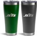 The Memory Company Officially Licenced NFL 30OZ Tumbler Set - 2-Pack Home & Away Stainless Steel Insulated Tumblers with Straws, Double Wall Vacuum Sealed Football Fan Drinkware