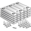 TRYMAG Strong Bar Magnets with Hole, 80 Lbs Heavy Duty Neodymium Rectangular Pot Magnet with Screws for Wall Mounting, 25 Pack Rare Earth Magnets Strips for Garage, Workshop - 60x13.5x5mm