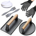 Smash Burger Press Kit 56 Pcs,7.9 Inch Cast Iron Hamburger Smasher Tool,Grill Press,Bacon Press,Burger Smasher For Grill And Griddle Accessories,Barbecues And Tailgates