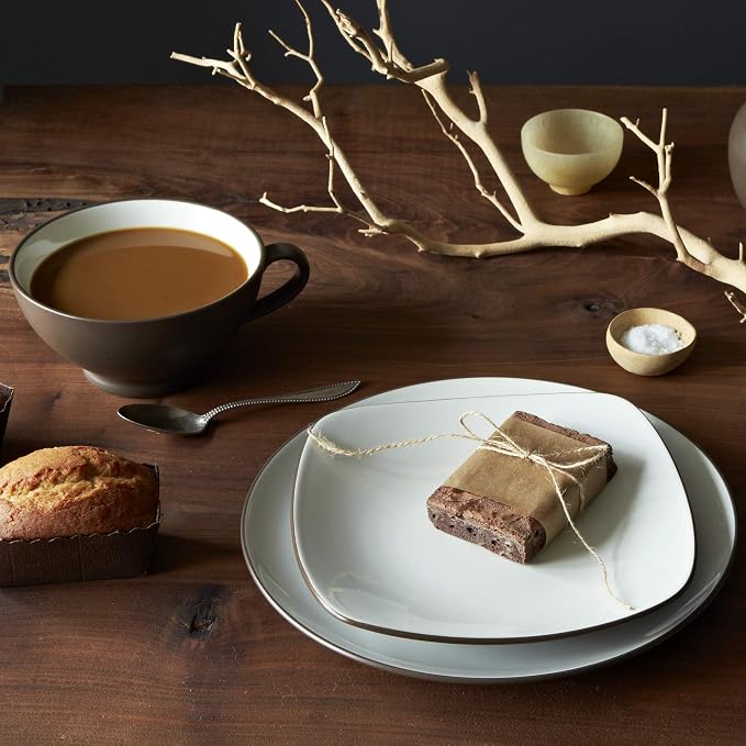 Noritake Colorwave Chocolate 4-Piece Square Place Setting, Service for 1