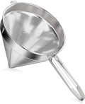 New Star Foodservice 537478 18/8 Stainless Steel China Cap Strainer (7-Inch, Fine Mesh)