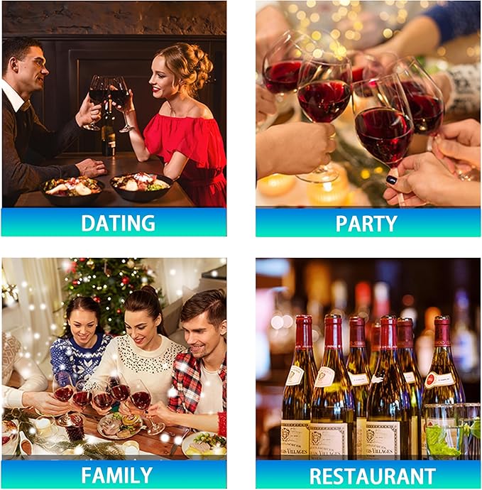 Electric Wine Aerator Pourer, Portable Automatic One-Touch Decanter Dispenser Pump for Red and White Wine with Type C Rechargeable Battery
