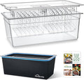 HOMENOTE Large Sous Vide Container 26 Quarts with Lid,Complete Sous Vide Accessories Kit BPA Free,Compatible with Anova and Most Sous Vide Cookers（Comes with 2 Sous Vide Racks and Insulating Sleeve）