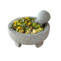 IMUSA USA Super Heavy Traditional Granite Molcajete Spice Grinder, 8-Inch, Gray, 8