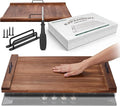 Electric & Gas Stove Top Cover Noodle Board – Large Pine Stovetop Cover & Decorative Tray with Handles – Multi-Functional Kitchen Cutting Board & Modern Home Accessories 30.3"x21.7" (1 Pc)