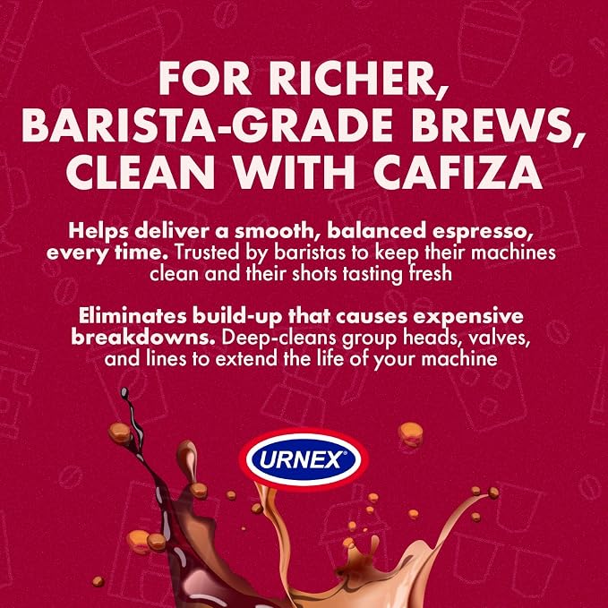 Urnex Cafiza Professional Espresso Machine Cleaning Powder 566 Grams - 3 Pack
