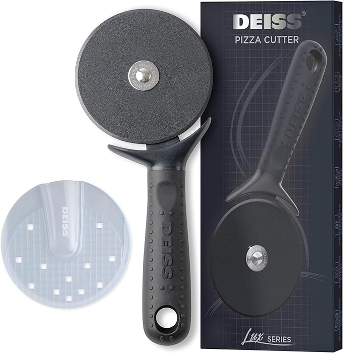 Deiss LUX Stainless Steel Measuring Cups and Spoons Set and Deiss Lux Heavy Duty Pizza Cutter