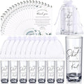 Sliner 50 Set Wedding Favors for Guests Bulk 2oz Acrylic Take a Shot We Tied the Knot Shot Glasses with Thank You Cards Organza Bags for Guest Souvenirs Wedding Gifts Newlyweds Bridal Shower Party