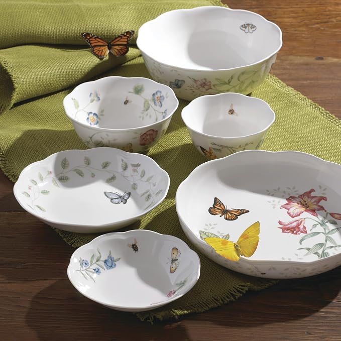 Lenox 6083448 Butterfly Meadow Rice Bowl,White