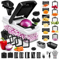 25-in-1 Pro Vegetable Chopper & Slicer, Onion Dicer, Food Chopper, Container