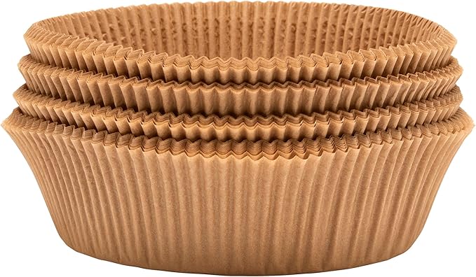 DecoPac 7" Cake Pan Liners, 100 Pack, Non-Stick Siliconized Greaseproof Paper, Round Baking Liner for Cakes and Pies, Parchment Paper Round Air Fryer Liner