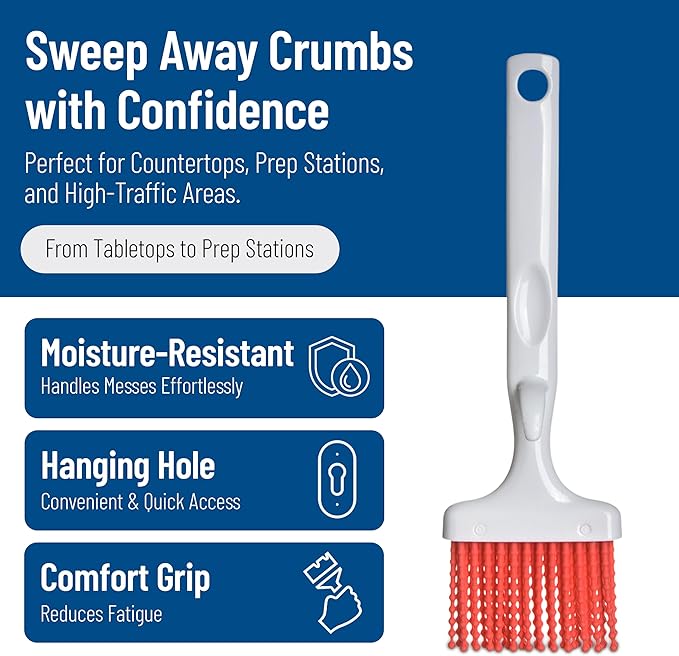 SPARTA 4040505 Silicone Basting Brush With Red Bristles, 3 Inches, Red, (Pack of 12)
