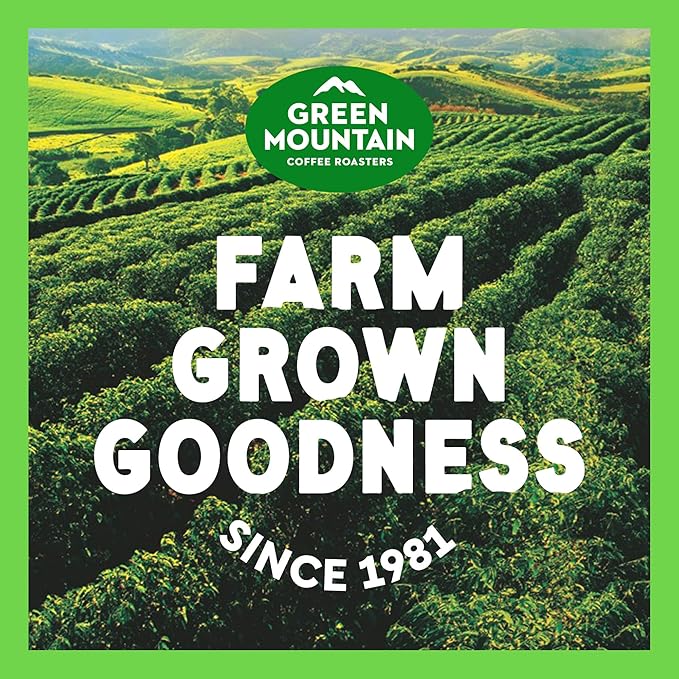 Green Mountain Coffee Roasters Caramel Vanilla Cream, Single-Serve Keurig K-Cup Pods, Flavored Light Roast Coffee Pods, 32 Count