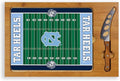 PICNIC TIME NCAA Icon Glass Top Cutting Board & Knife Set, Cheese Boards Charcuterie Boards, Serving Platter, (Parawood & Bamboo)