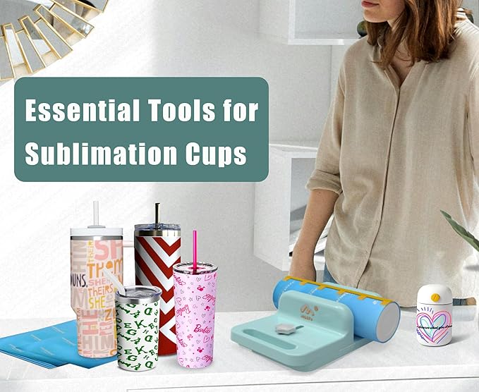 MiLefo Adjustable Tumbler Cradle, Cup Holder for 20oz & 30oz Sublimation Clamp Tools, Stanley Tumbler Wrap Clamp