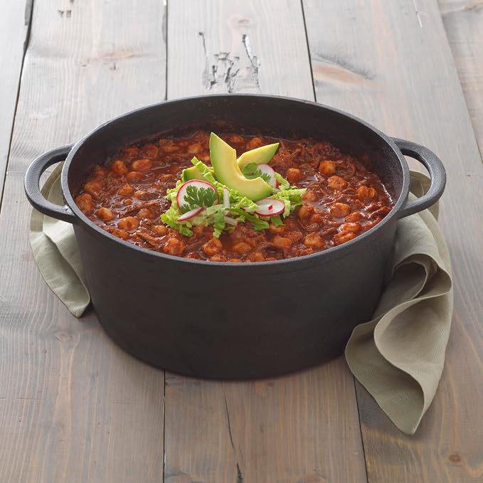 GoodCook Pre-Seasoned Cast Iron Dutch Oven, 5-Quart, Black