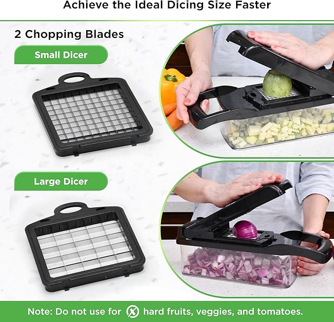 5 Pack 30 Oz Glass Meal Prep Containers + Vegetable Chopper
