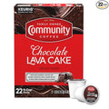 Community Coffee Chocolate Lava Cake Flavored 22 Count Keurig K-Cup Coffee Pods, Medium Roast, 22 Count (Pack of 1)