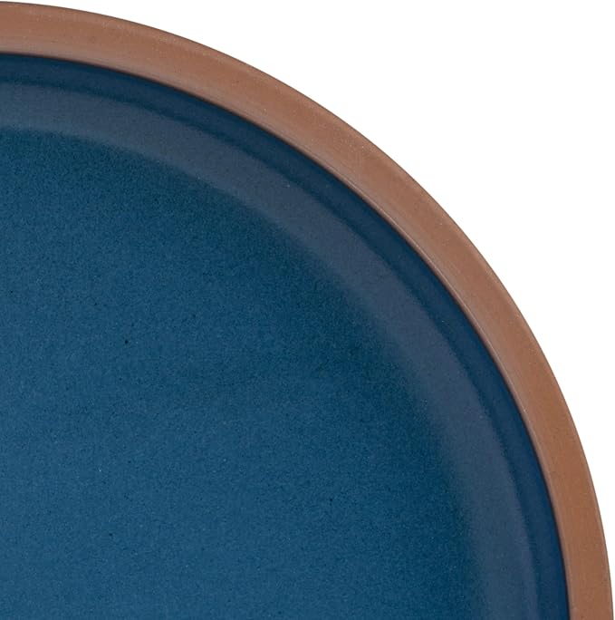 Gibson Elite Lagos Coupe Dinnerware Set, Service for 4 (16pcs), Blue