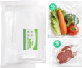 Vacuum Sealer Bags 30PCS Reusable Sealing Zipper Bags BPA-Free 2 Size (8.3 x 8.7 inch, 10.2 x 11 inch) for Food Storage Freezer & Sous Vide, Compatible with ORMEO HOME Sealer Machine