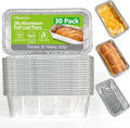 UBeesize 2Lb Thicker & Heavy Duty Disposable Aluminum Loaf Pans, 30 Pack Ultra Sturdy 8.5 x 4.5 Foil Bread Pans for Baking Banana Bread, Cakes, Meatloaf & Food Storage