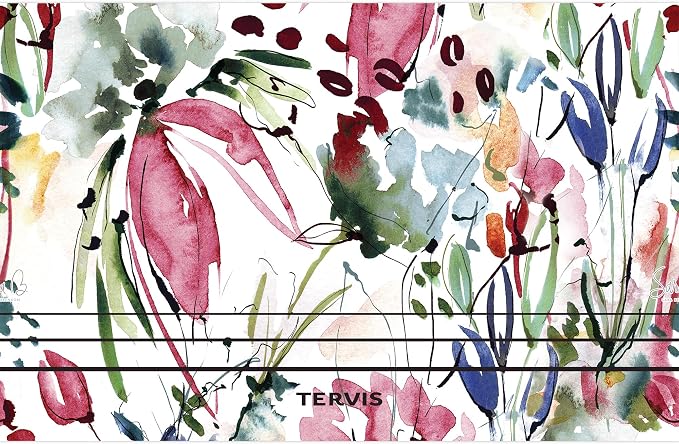 Tervis Traveler Sara Berrenson Floral Abstraction Triple Walled Insulated Tumbler Travel Cup Keeps Drinks Cold & Hot, 30oz, Stainless Steel