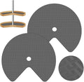 2 Pack 26In Lazy Susan Shelf Liner, Upgraded Composite Materials Circle Lazy Susan Liner for Kitchen Cabinets, Non Adhesive Liners Mats for Shelf Drawer Refrigerator Cupboard, Gray