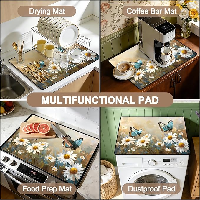 Stove Top Covers for Electric Stove: Heat Resistant Protector Glass Stove Top Expands Counter Space, Stylish Kitchen Decor (J2483)