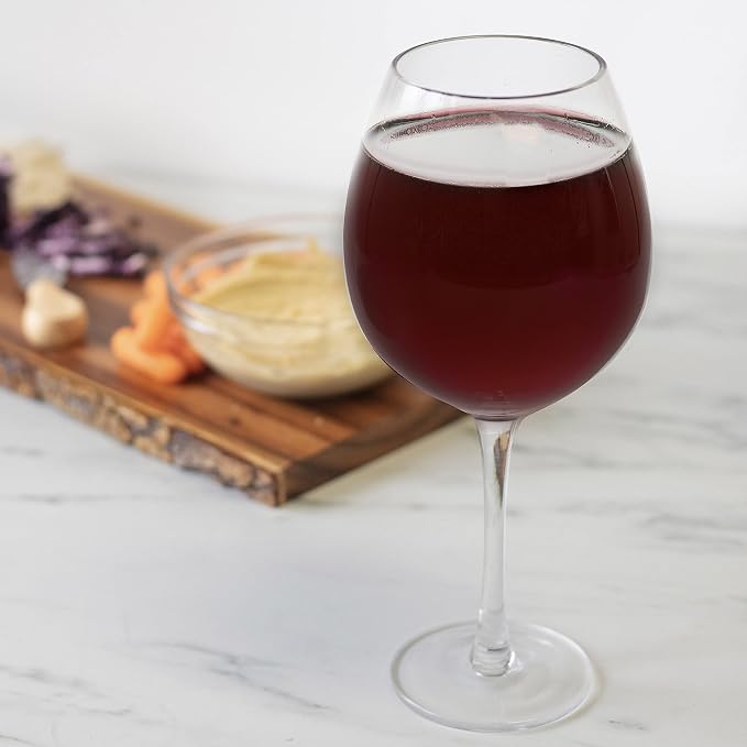 Oversized Giant 33.5oz Wine Glass - Holds a Full Bottle of Wine- Made of Hand-Blown Glass NOT Plastic- XL Glassware Fun for Charcuterie Boards, Bachelorette Trips & Weddings- Mothers Day Gifts for Mom