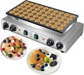 Mini Pancake Maker 50pcs Dutch Pancake Maker 1900W Mini Pancakes Maker Machine Commercial Electric Dutch Pancakes Maker, Non-stick hotcakes Maker for Restaurant