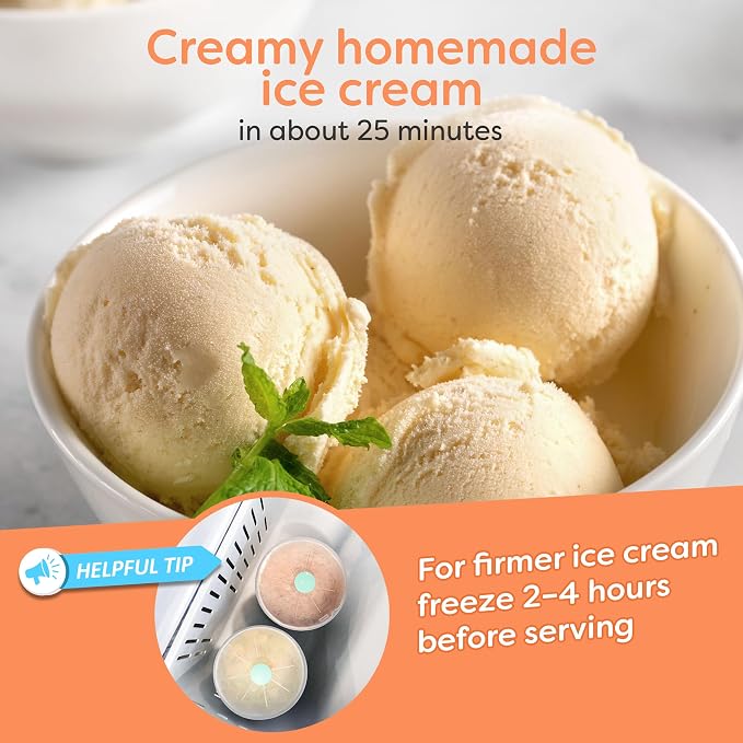Nostalgia Electric Ice Cream Maker With 6 Qt Capacity - Old Fashioned Ice Cream Machine Makes Frozen Yogurt or Gelato in Minutes- Vintage Wooden Style Ice Cream Maker with Aluminum Canister