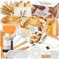 Sourdough Bread Baking Supplies, Sourdough Starter Kit, Banneton Bread Proofing Basket Tools Set, Ideal Gifts for Bakers Women Mom Wife