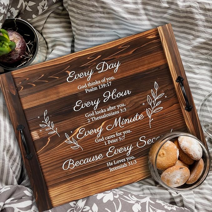 Patelai Noodle Board Stove Wooden Cover Stove Top Cutting Board with Handles 27.5 X 21.6 Inches Sink Cover for Electric Gas Burners Kitchen Counter Space(Christian Style)