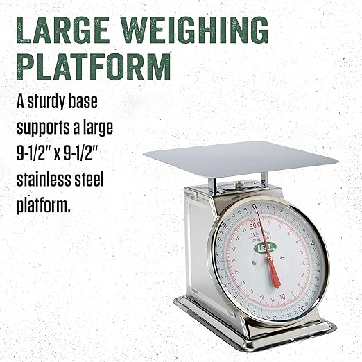 LEM Products 44 lb. Stainless Steel Scale, Silver