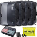 AirVault Reusable Vacuum Compression Travel Bag for Carry-On Suitcase and Backpack, Recycled IPX8 Waterproof Space Saver Vacpack (41L (4-Pack))