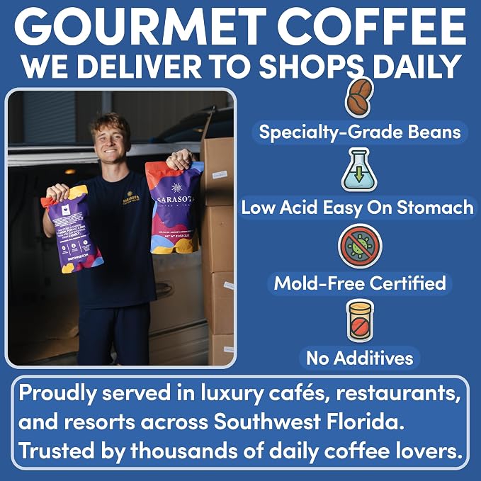 2 lb Espresso Whole Bean Coffee | Dark Roast Espresso Coffee Beans | Bold Strong Bulk Beans | Specialty Grade | 32 oz