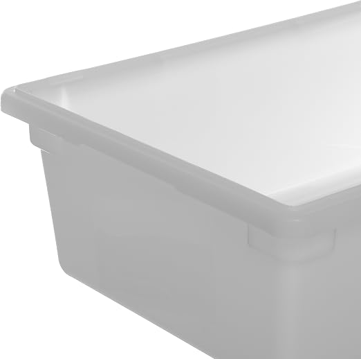Carlisle FoodService Products StorPlus Storage Box, Container for Storing and Serving Food, 18" x 26" x 9", White