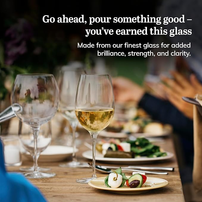 Libbey Signature Kentfield Red and White Wine Glasses Set of 12, Elegant, Dishwasher Safe Drinking Glassware, Party Wine Glasses for Birthdays, Weddings, & More