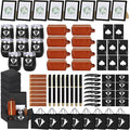 80PcsGroomsmen Proposal Gift of 8 Sets with 12OZ Wine Tumbler PU Leather Toiletry Bag Photo Frame Bottle Opener Pens with Exquisite Package for Wedding Groomsman Best Man Gift (8 set)