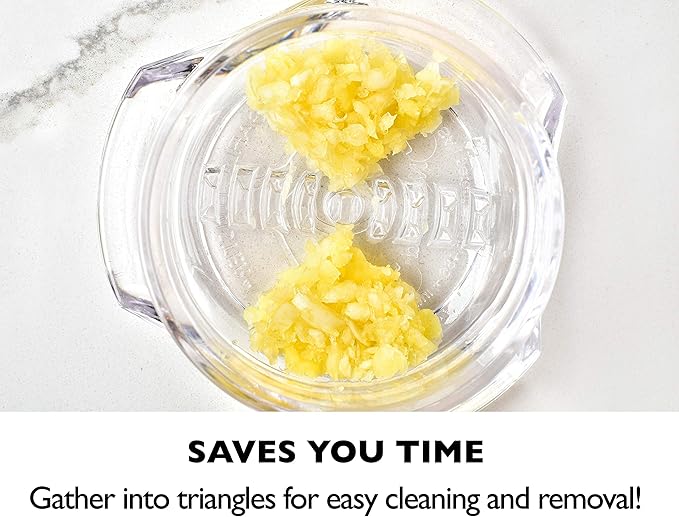Garlic Twister 3rd Gen - For Garlic/Herb/Nuts, Garlic Press Kitchen Mincer and Grinder, Easy to Clean! (Clear) by NexTrend